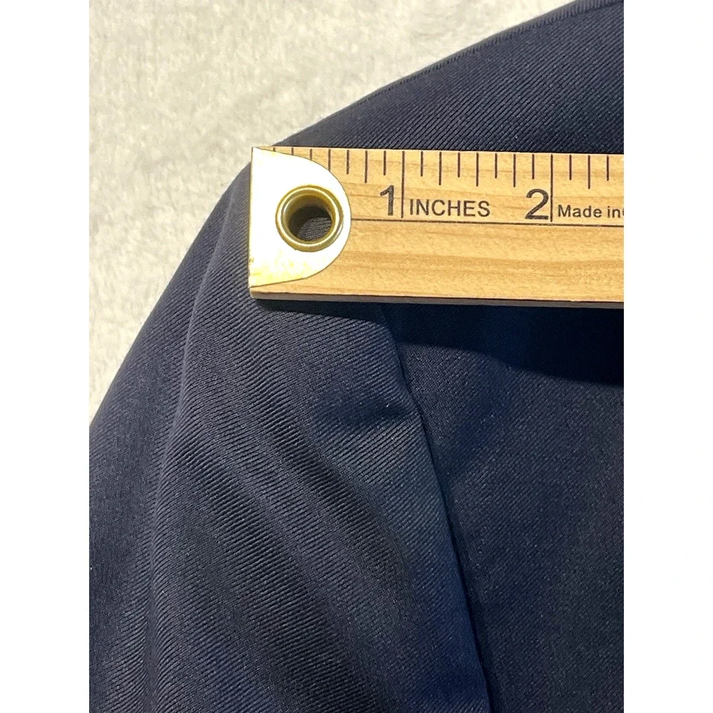 Jos A Bank Signature Gold Men's 46L Navy Blue Blazer Antique Silver Tone Buttons - Picture 10 of 16